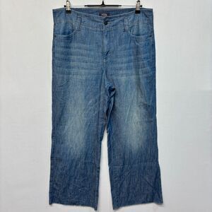 NYDJ Women Teresa Wide Leg Jeans Size 12 Blue Denim D031 -6